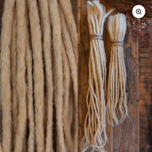 Dreadlock Extensions-5 pk. Caucasian Human Hair Light Blonde (40 cm/15.7 in)